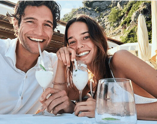 Moments between adorable couple